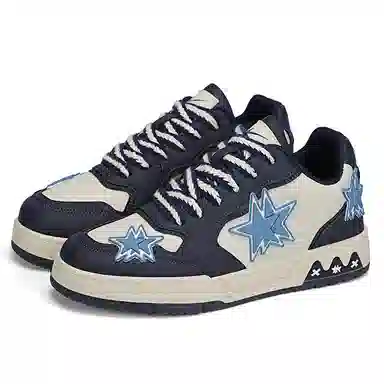 双星八特 鸳鸯拼接复古增高礼盒休闲舒适潮流百搭加绒 防滑耐磨 低帮 板鞋 男女同款