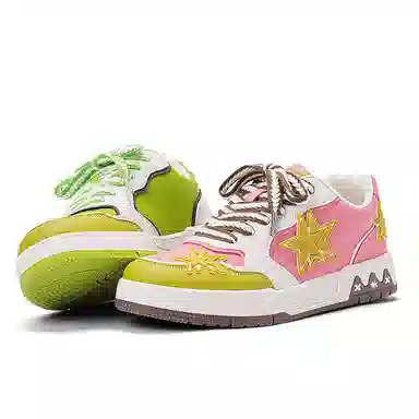 双星八特 鸳鸯拼接复古增高礼盒休闲舒适潮流百搭加绒 防滑耐磨 低帮 板鞋 男女同款