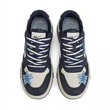 双星八特 鸳鸯拼接复古增高礼盒休闲舒适潮流百搭加绒 防滑耐磨 低帮 板鞋 男女同款