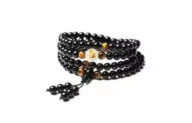 百利金 十二生肖 创意设计国潮新中式复古简约精致个性大气轻奢时尚转运手饰 黑曜石 玉石手串 男女同款情侣款