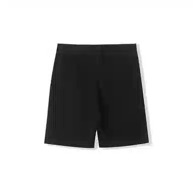 我是大卫 简约纯色系带直筒中腰薄款休闲短裤 男女同款