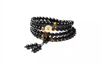 百利金 十二生肖 创意设计国潮新中式复古简约精致个性大气轻奢时尚转运手饰 黑曜石 玉石手串 男女同款情侣款