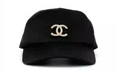 CHANEL Satin Cap Black