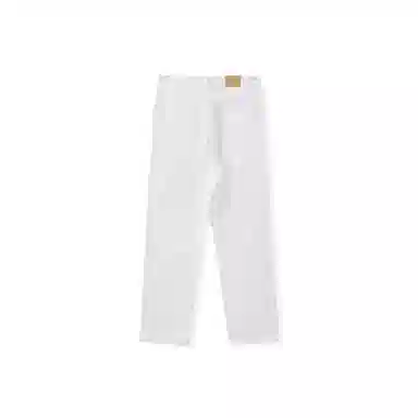 我是大卫 纯色宽松阔腿百搭直筒休闲裤 男女同款 白色