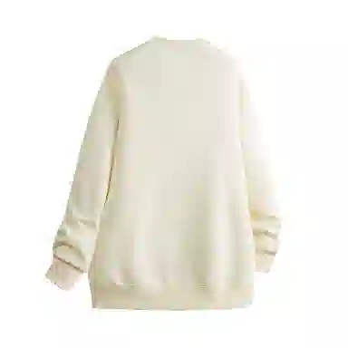 人本 字母简约印花百搭宽松长袖落肩袖套头圆领卫衣 男女同款