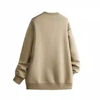 人本 字母简约印花百搭宽松长袖落肩袖套头圆领卫衣 男女同款