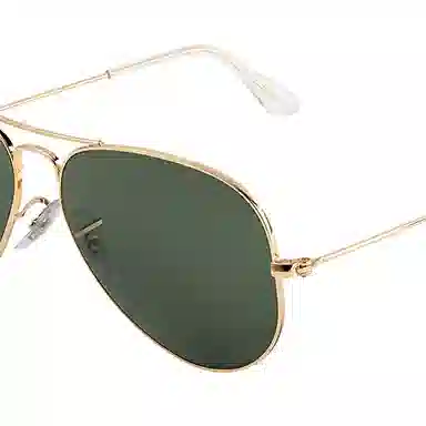 RayBan Aviator Gold Frame Green Lens