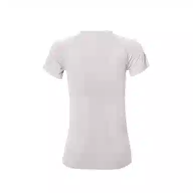 达兹 纯色圆领修身套头短袖健身衣 女款