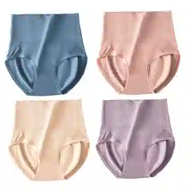 俏佳人 收腹蜜桃臀抗菌裆收小肚子高腰提臀少女内裤 女款