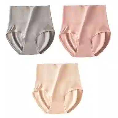 俏佳人 收腹蜜桃臀抗菌裆收小肚子高腰提臀少女内裤 女款