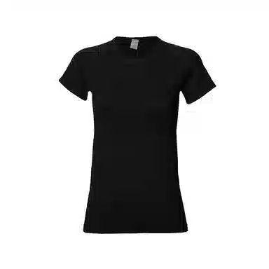 达兹 纯色圆领修身套头短袖健身衣 女款