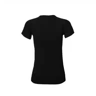 达兹 纯色圆领修身套头短袖健身衣 女款