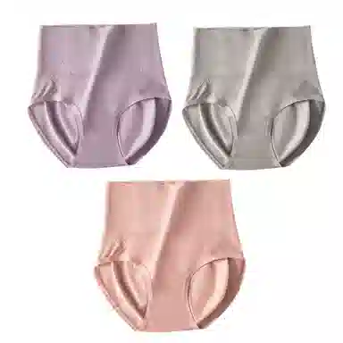 俏佳人 收腹蜜桃臀抗菌裆收小肚子高腰提臀少女内裤 女款