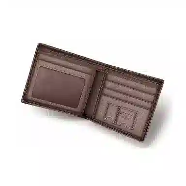 老人头 简约休闲商务百搭 头层牛皮 卡包钱包 男款 黑色/啡色