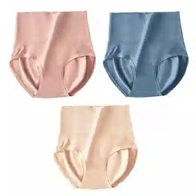 俏佳人 收腹蜜桃臀抗菌裆收小肚子高腰提臀少女内裤 女款