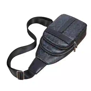 老人头 商务休闲百搭 合成革 胸包单肩斜挎包 男款 大容量