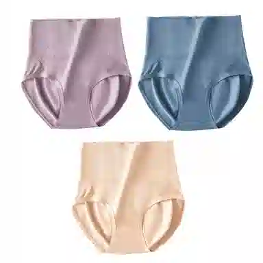 俏佳人 收腹蜜桃臀抗菌裆收小肚子高腰提臀少女内裤 女款