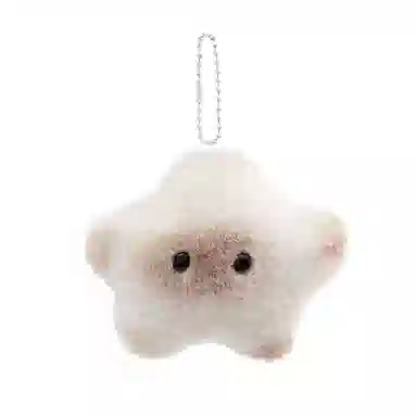 白卷 呆萌动物毛绒汽车钥匙扣挂饰 挂件 男女同款情侣款