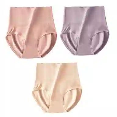 俏佳人 收腹蜜桃臀抗菌裆收小肚子高腰提臀少女内裤 女款