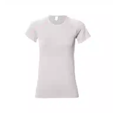 达兹 纯色圆领修身套头短袖健身衣 女款