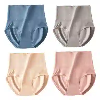 俏佳人 收腹蜜桃臀抗菌裆收小肚子高腰提臀少女内裤 女款