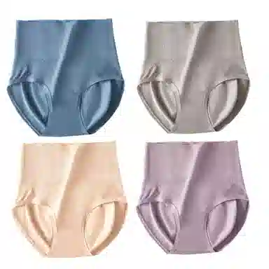 俏佳人 收腹蜜桃臀抗菌裆收小肚子高腰提臀少女内裤 女款