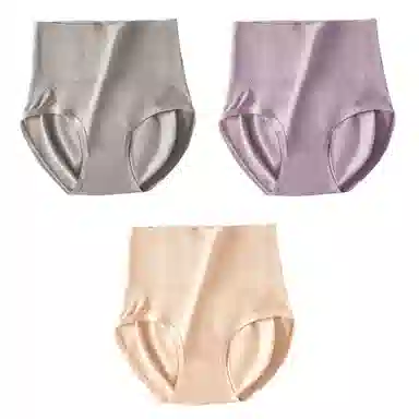 俏佳人 收腹蜜桃臀抗菌裆收小肚子高腰提臀少女内裤 女款