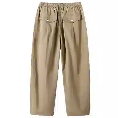 三体 宽松直筒松紧休闲裤 男女同款