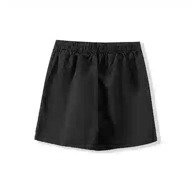 我是大卫 基础色简约纯色系带中腰分休闲短裤 男女同款