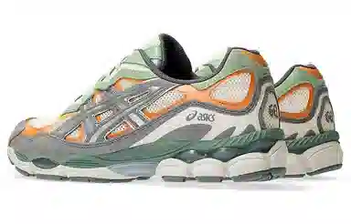 Asics GEL-NYC Grey Orange Green