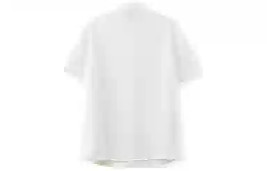 我是大卫 纯色立领复古宽松休闲短袖衬衫 男女同款