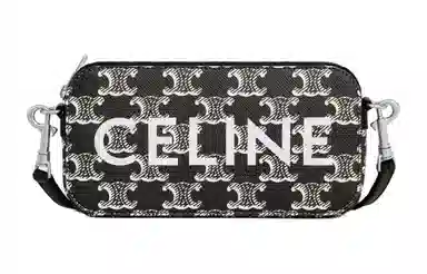 CELINE Letter Print Zipper Bag