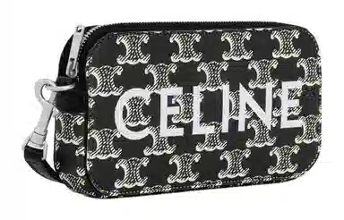 CELINE Letter Print Zipper Bag