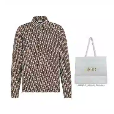 Dior SS22 Logo Brown Shirt