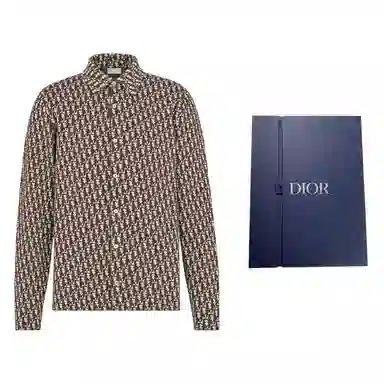 Dior SS22 Logo Brown Shirt
