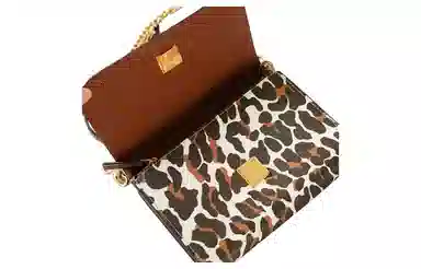 Tory Burch Emerson Small Shoulder Bag Brown Leopard Print