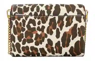 Tory Burch Emerson Small Shoulder Bag Brown Leopard Print