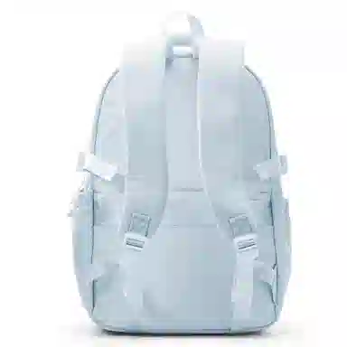 轻骑者 学院风大容量时尚潮流多口袋学生通勤休闲 织物 书包背包电脑包双肩包 常规 男女同款情侣款 黑色/米白/灰色/蓝色