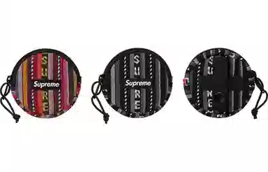 Supreme SS20 Week 9 Woven Stripe Coin Pouch