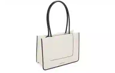 Charles & Keith Large Tote Bag Cream/Noir
