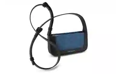 CHARLES&KEITH Mini Crossbody Denim Blue Tan