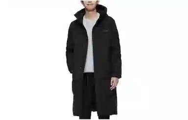 波司登 长款纯色连帽羽绒服 男款