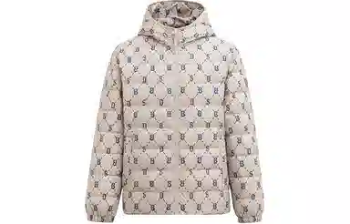 波司登 满印连帽短款羽绒服 男款