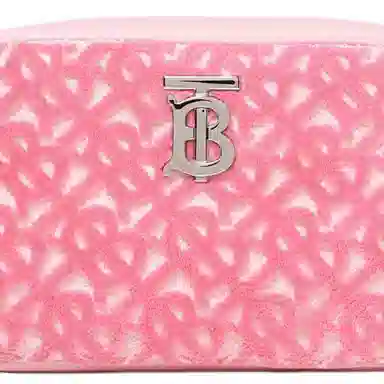 Burberry Lola Camera Bag TB Logo Matte Chain Pink