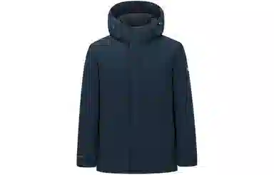 波司登 连帽纯色拉链简约羽绒服 男款