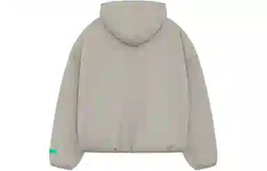 Fear of God Essentials SS24 Nylon Filled Halfzip Hoodie Seal Gray