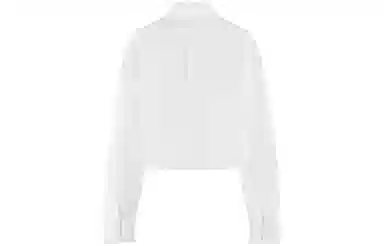 alexander wang Halo Print Cropped Button-Up Shirt