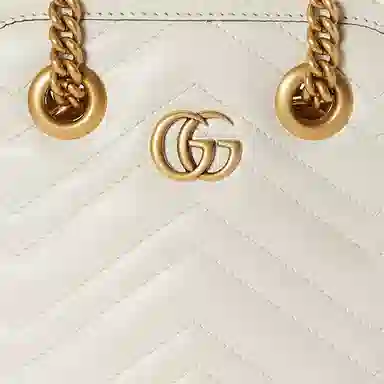 Gucci Marmont Mini Tote Bag White