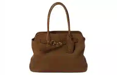 Miu Miu Napa Leather Shoulder Bag Oak