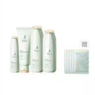 袋鼠妈妈 茶树净颜调理四件护肤套装 控油补水保湿 敏感肌 油皮 可用 洗面奶+细肤水+精华露+调肌乳